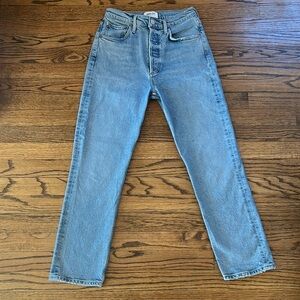 AGOLDE Riley High Rise Straight Crop